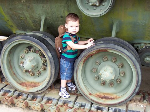 Tad discovers BIG toys