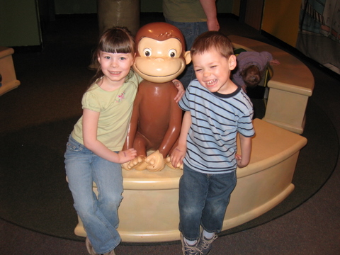 Ane, Curious George, and Tad
