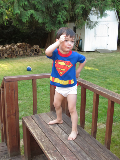 Superman is ready to fly!