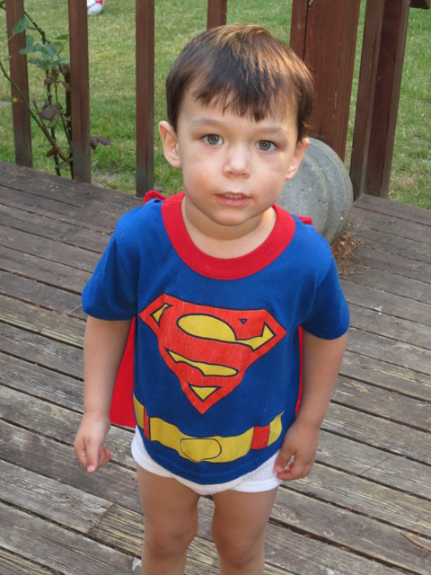 Hi Mama, I'm Superman.