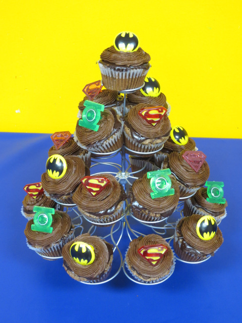 Justice League cupcakes
