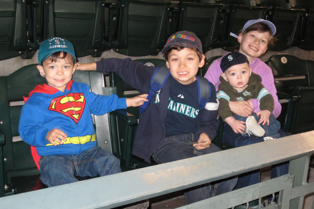 The kids at the game
