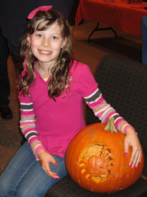 Ane and her pumpkin