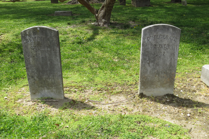 Confederate unknowns graves