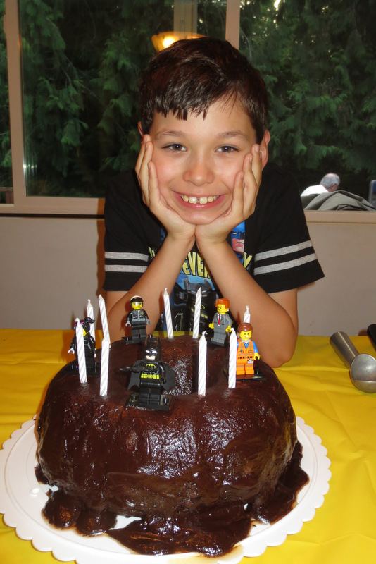 Boy, cake, candles