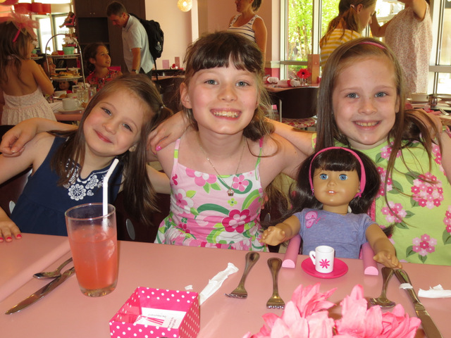Tea at American Girl, August 2013