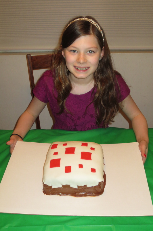 Ane with her birthday cake