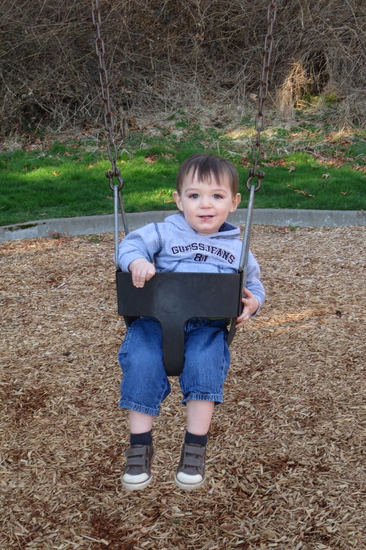 Swinging at the park
