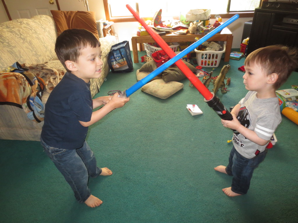 Brother duels brother