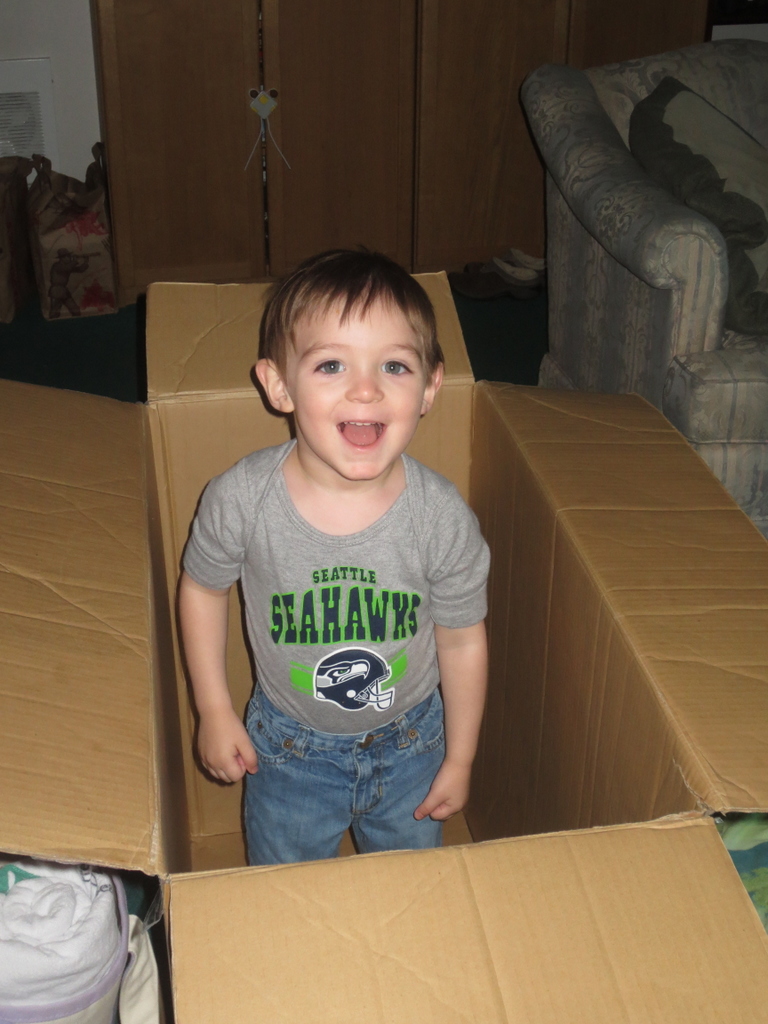 Baby in a box!