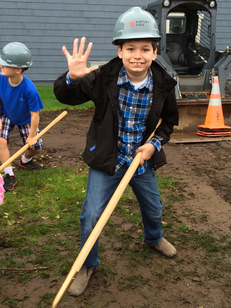 Tad at the groundbreaking