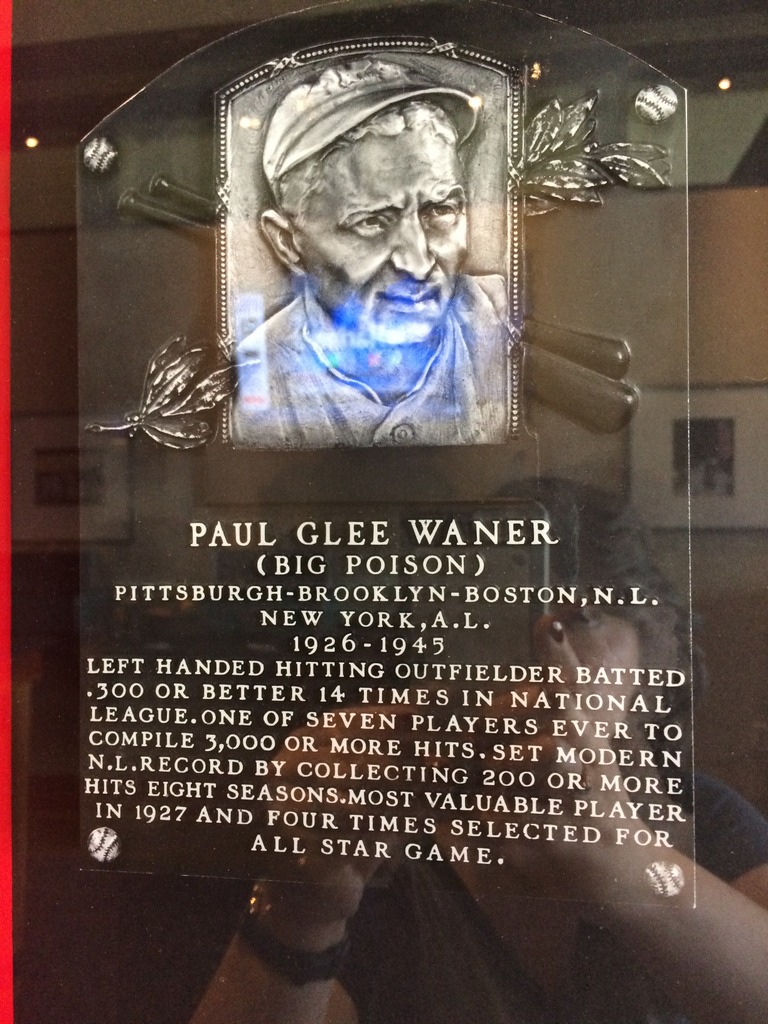 Paul Waner plaque