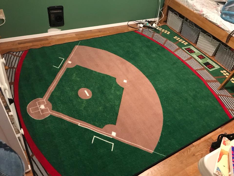 A Rug For The Baseball Room, Baseball Field Rug